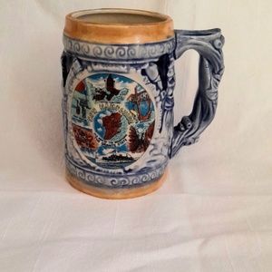 New Hampshire Stein Beer Mug Nanco Old Cape Henry Lighthouse Vintage Oktoberfest